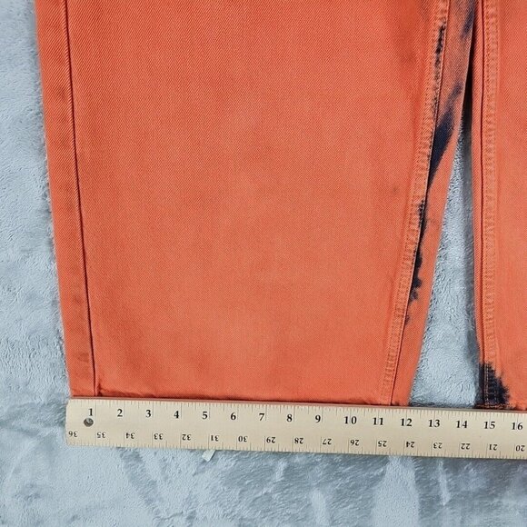 BDG The A-Wide Jean Jeans Womens 25 Orange Ombre Acid Wash Grunge High Rise NWT - Picture 12 of 16